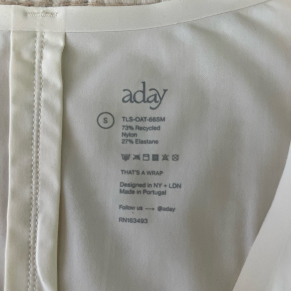 ADAY That's A Wrap Top Convertible Travel Shirt Blouse | Cream | S/M - Picture 13 of 16